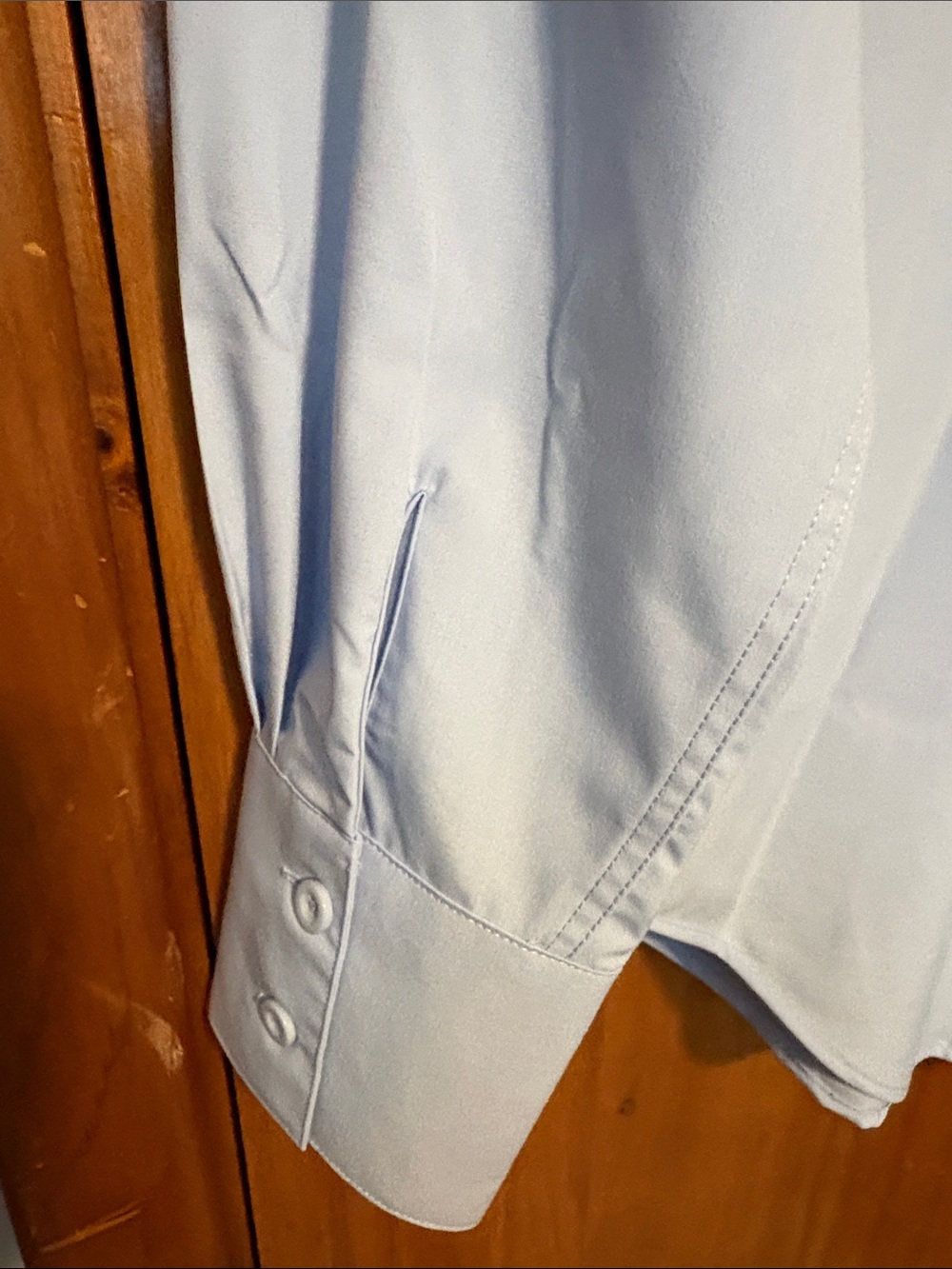 Classic Light Blue Women's Dress Shirt - Long Sleeve - Size M - Picture 3 of 8
